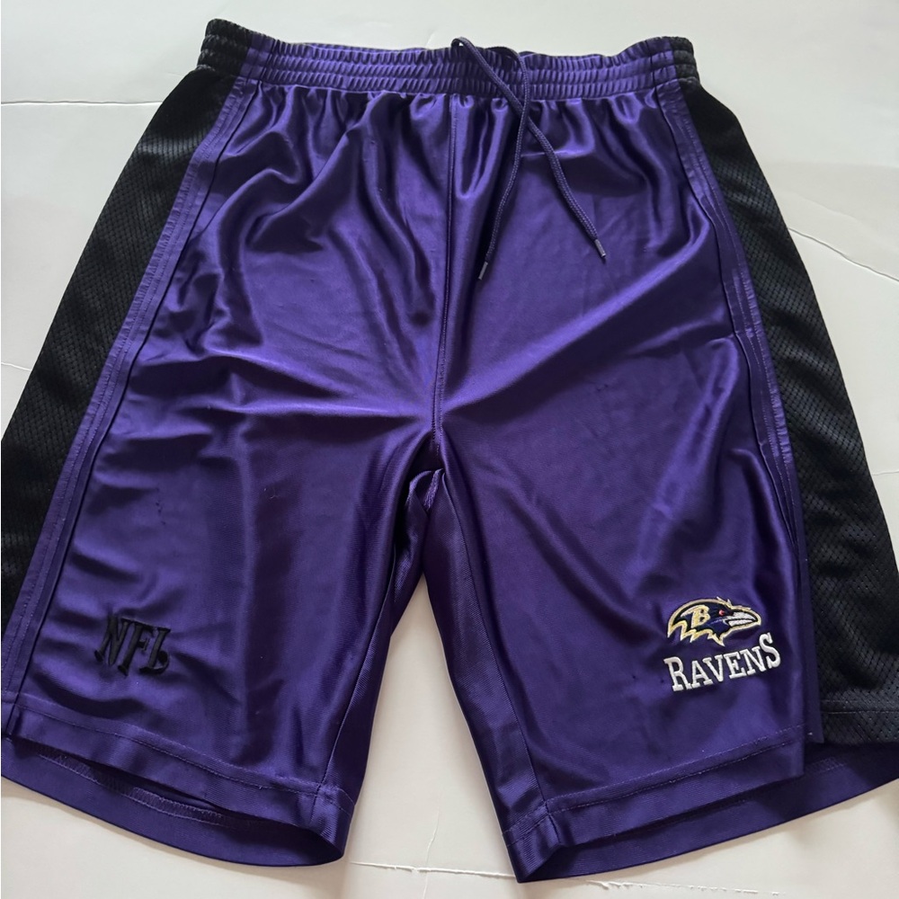 Ravens Purple and Black Men's Shorts Size XL